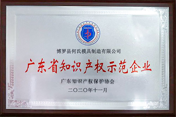 Heshi Mould was selected as the "2020 Guangdong Province Intellectual Property Demonstration Enterprise"! 